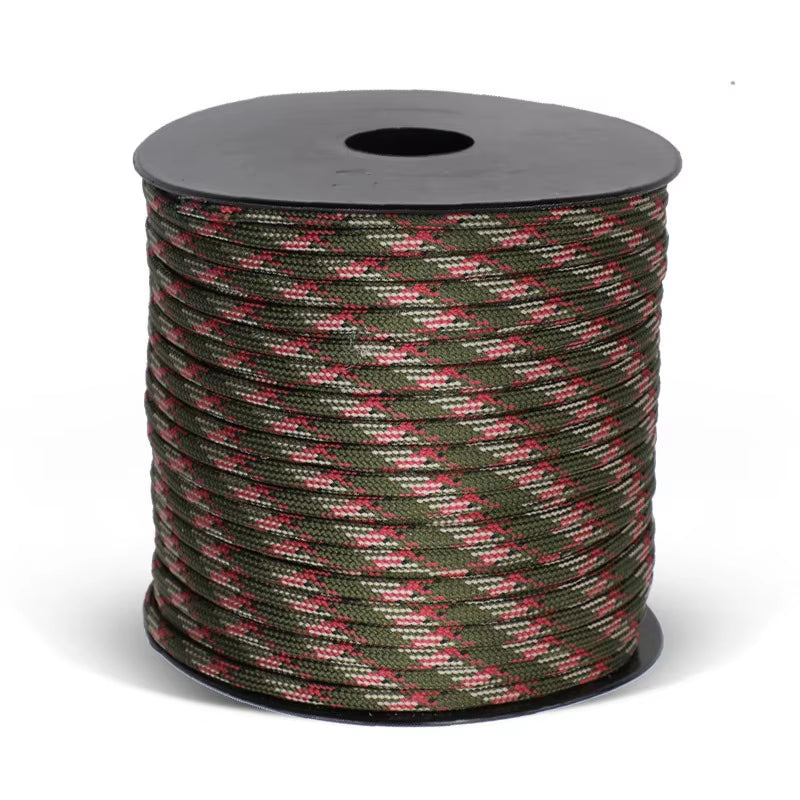 50M 550 Military Paracord 9 Strand 4Mm Tactical Parachute Cord Camping Accessories DIY Weaving Rope Outdoor Survival Equipment