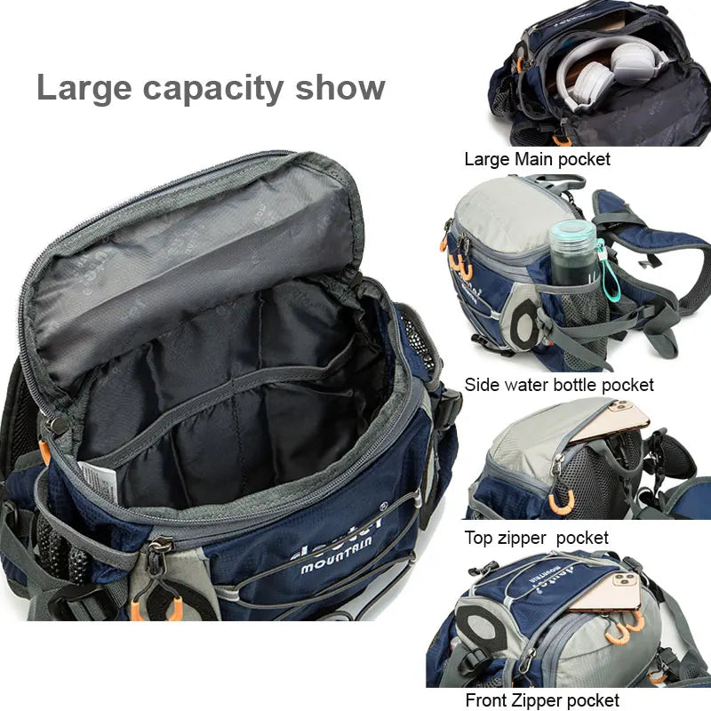 Outdoor Sports Waist Bag Cycling Camping Climbing Men'S Backpack Hiking Shoulder Running Water Bottle Bicycle Fanny Pack Fishing