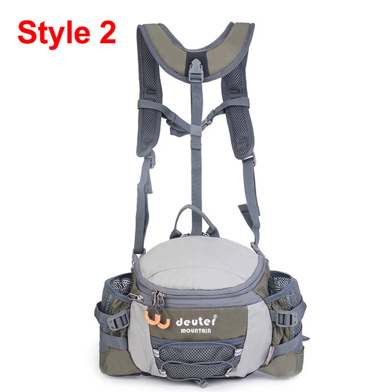 Outdoor Sports Waist Bag Cycling Camping Climbing Men'S Backpack Hiking Shoulder Running Water Bottle Bicycle Fanny Pack Fishing