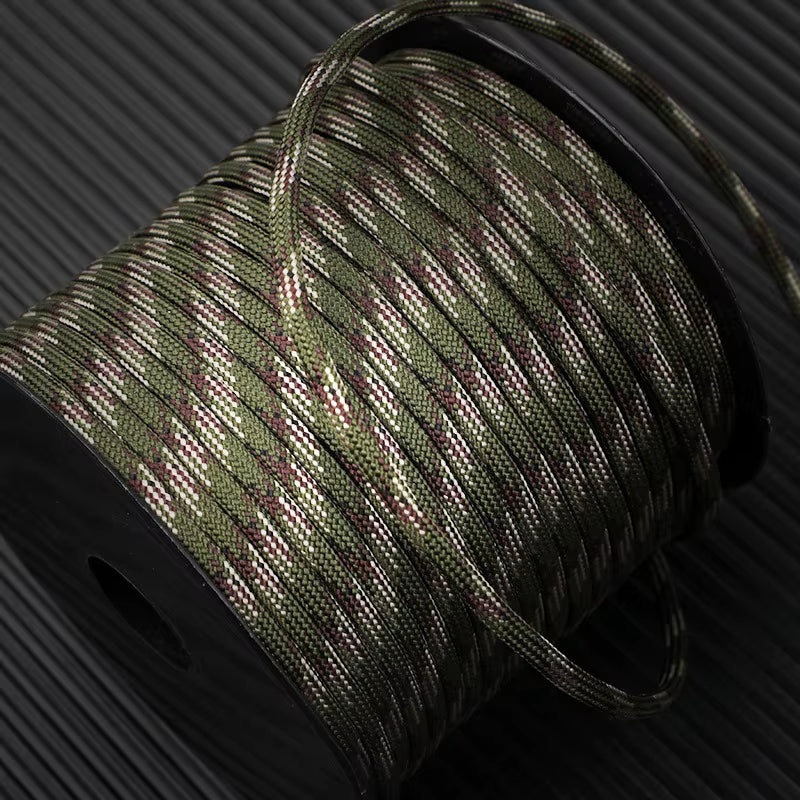 50M 550 Military Paracord 9 Strand 4Mm Tactical Parachute Cord Camping Accessories DIY Weaving Rope Outdoor Survival Equipment